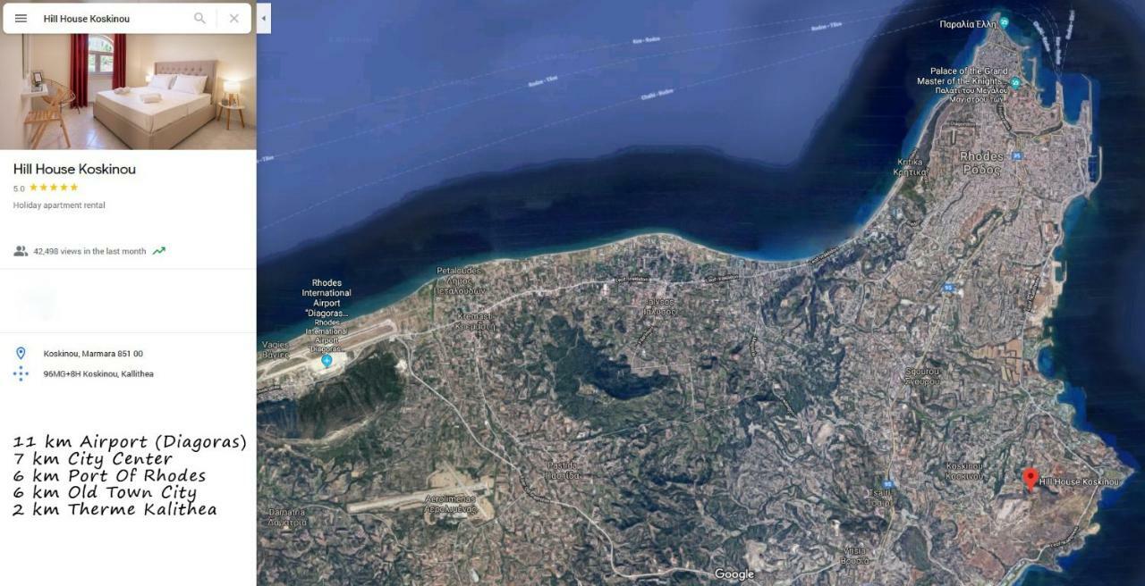 Hill House Koskinou, Rhodes Apartment Koskinou  Екстериор снимка